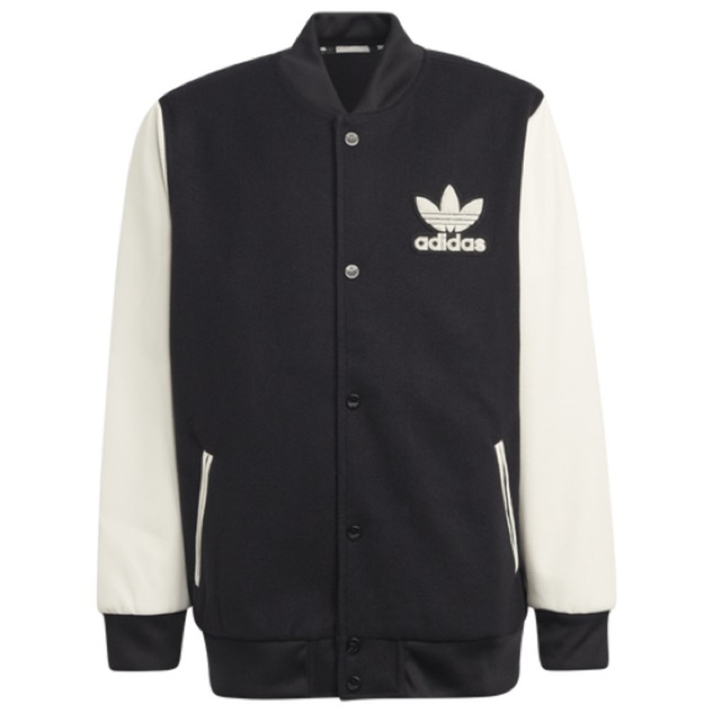 Adidas women’s Black and White Varsity Jacket